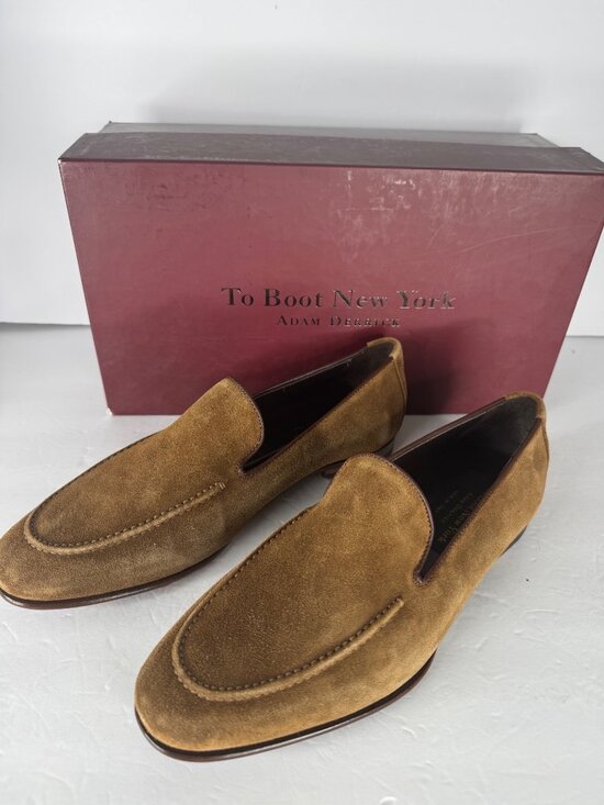 TO BOOT NEW YORK Beamon Suede Loafer Men\'s Size 7 Brown $450 main image 5